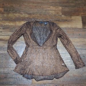 New York & Company Sheer Shirt